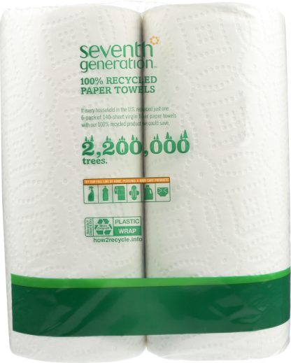 SEVENTH GENERATION: Paper Towel White Pack of 6, 1 ea