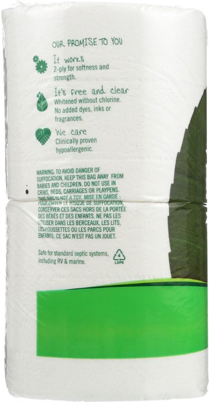 SEVENTH GENERATION: Bath Tissue 2 ply Pack of 4, 1 ea