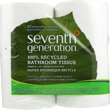 SEVENTH GENERATION: Bath Tissue 2 ply Pack of 12, 1 ea