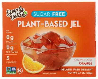 SIMPLY DELISH: Jel Dessert Orange, 0.7 oz