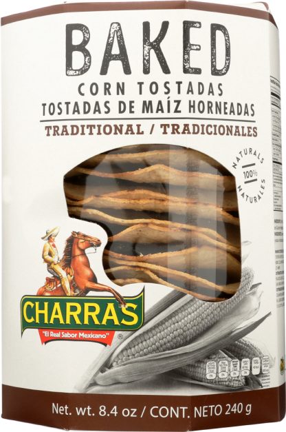 CHARRAS: Tostada Baked Natural, 8.5 oz