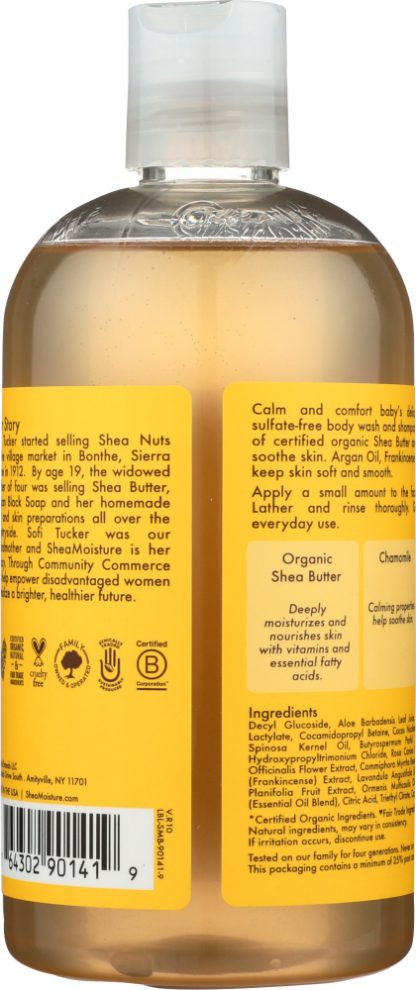 SHEA MOISTURE: Baby Head-To-Toe Wash & Shampoo Raw Shea Chamomile & Argan Oil, 12 oz