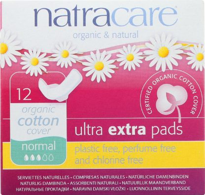 NATRACARE: Ultra Extra Pads Normal, 12 Each