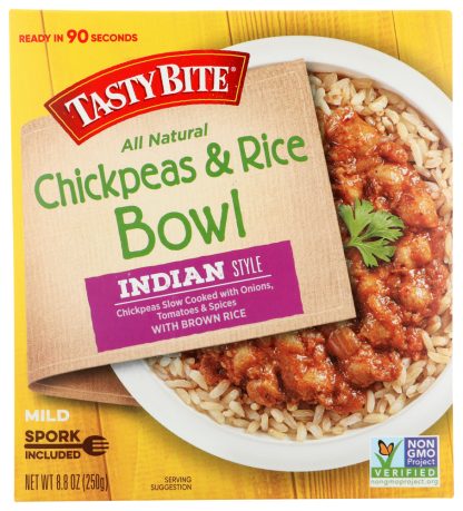 TASTY BITE: Bowl Chickpea & Rice, 8.8 oz