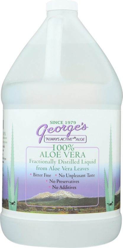GEORGE'S: Aloe Vera Liquid, 128 oz