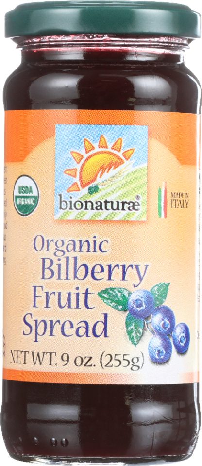 BIONATURAE: Organic Bilberry Fruit Spread, 9 oz