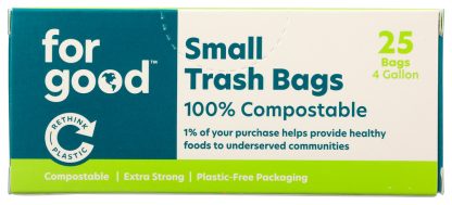 FOR GOOD: Small Trash Bags, 25 ct