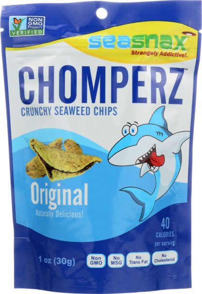 SEA SNAX: Chip Seaweed Chomperz Original, 1 oz