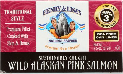 HENRY & LISAS: Wild Alaskan Pink Salmon Traditional, 7.5 oz