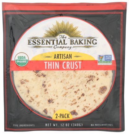 THE ESSENTIAL BAKING COMPANY: Organic Pizza Crust Artisan Thin, 12 oz