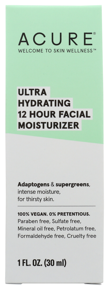 ACURE: Ultra Hydrating 12 Hour Facial Moisturizer, 1 FL OZ