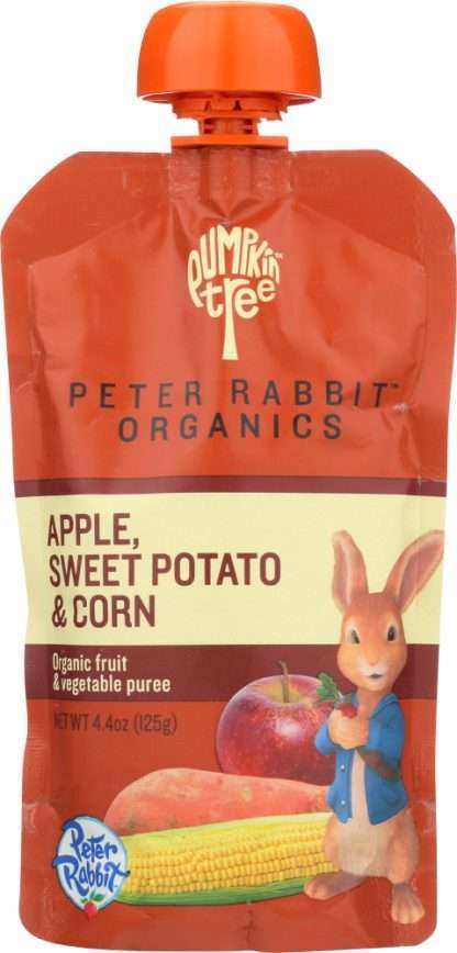 PETER RABBIT: Baby Sweet Potato Corn Apple Organic, 4.4 oz