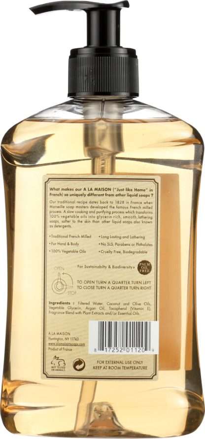 A LA MAISON DE PROVENCE: Hand & Body Liquid Soap Pure Coconut, 16.9 oz