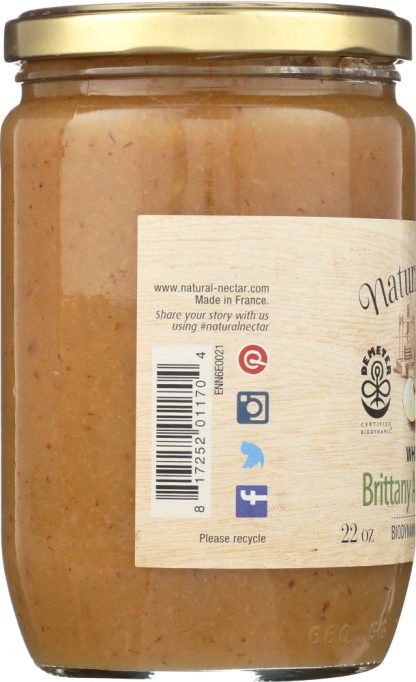 NATURAL NECTAR: Biodynamic Pear Apple Sauce, 22 oz
