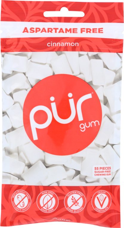 PUR: Gum Sugar-Free Cinnamon Chewing Gum, 2.82 oz