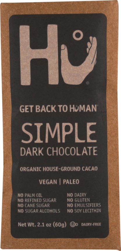 HU: Darl Chocolate Simple Bar, 2.1 oz