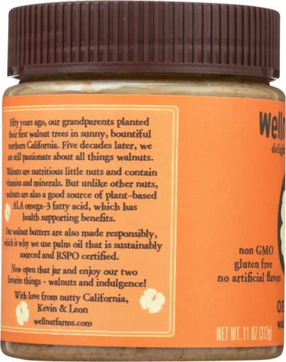 WELLNUT FARMS: Walnut Butter Original, 11 oz