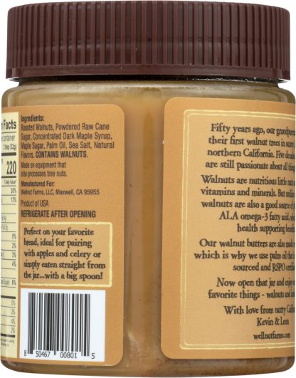 WELLNUT FARMS: Walnut Butter Maple, 11 oz