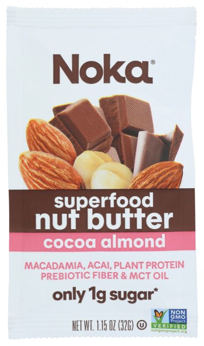 NOKA: Chocolate Almond Nut Butter, 1.15 oz