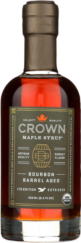 CROWN MAPLE: Bourbon Barrel Aged Maple Syrup, 8.5 FL OZ