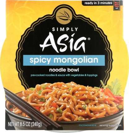 SIMPLY ASIA: Spicy Mongolian Noodle Bowl, 8.5 oz