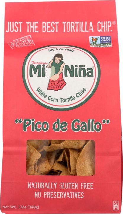 MI NINA: Pico De Gallo Tortilla Chips, 12 oz
