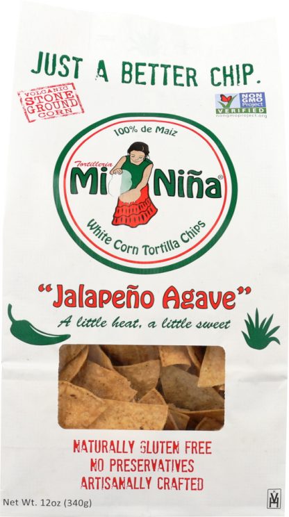 MI NINA: Tortilla Chip Jalapeno Agave, 12 oz