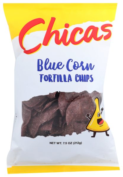 CHICAS: Blue Corn Tortilla Chips, 7.5 oz