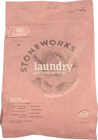 GRABGREEN: Stoneworks Laundry Detergent Rose Petal, 1.65 lb