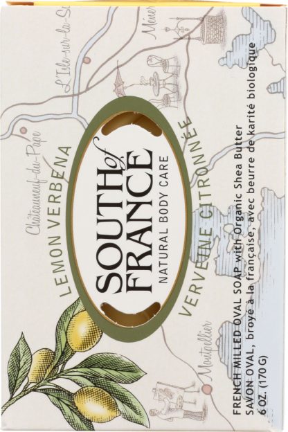 SOUTH OF FRANCE: French Milled Oval Soap Lemon Verbena, 6 oz