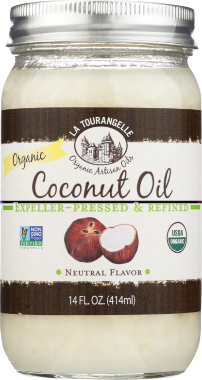 LA TOURANGELLE: Organic Refined Coconut Oil, 14 fl oz