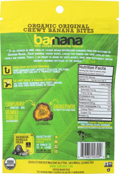 BARNANA: Organic Chewy Banana Bites, 3.5 oz