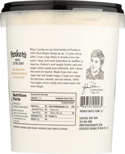 PARKERS REAL MAPLE: Cotton Candy Organic, 2 oz