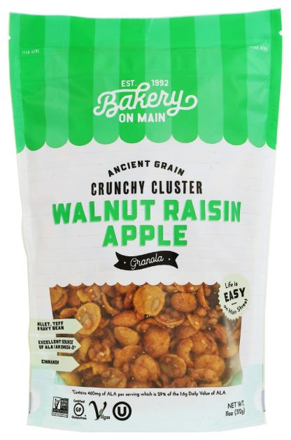 BAKERY ON MAIN: Gluten Free Granola Apple Raisin Walnut, 11 oz