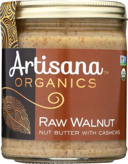 ARTISANA: 100% Organic Raw Walnut Butter with Cashews, 8 oz