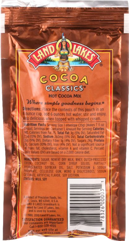 LAND O LAKES: Caramel and Chocolate Cocoa Mix, 1.25 oz
