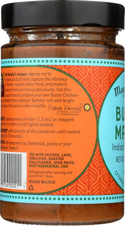 MAYA KAIMAL: Indian Simmer Sauce Butter Masala Mild, 12.5 oz