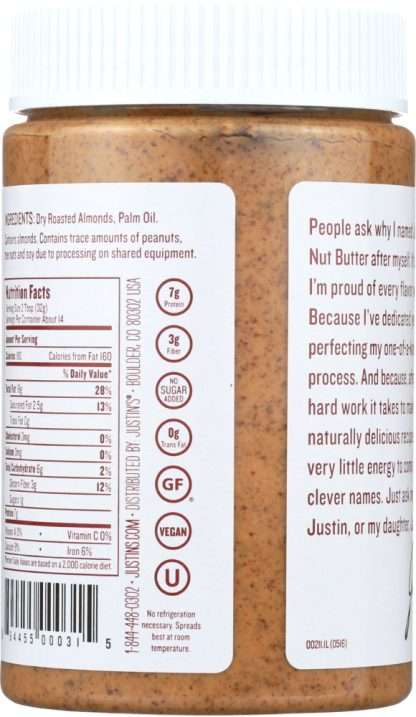 JUSTIN'S: Nut Butter Classic Almond Butter, 16 oz