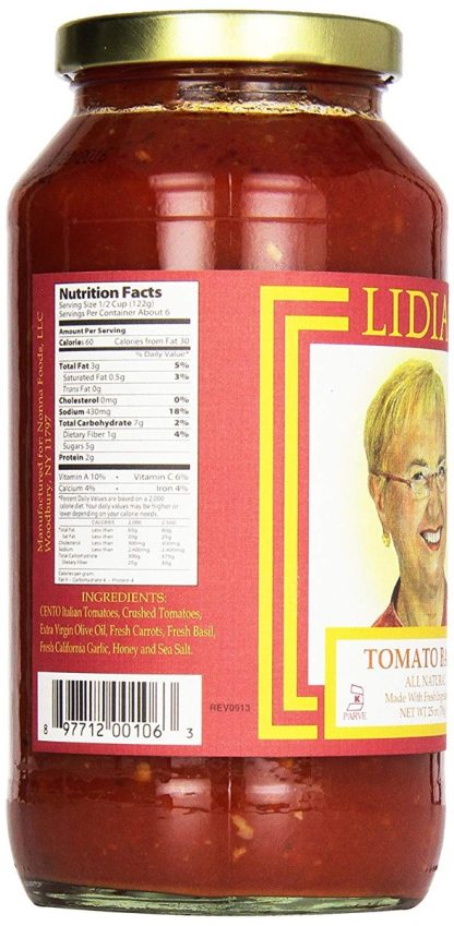 LIDIAS: Sauce Pasta Tomato Basil, 25 oz
