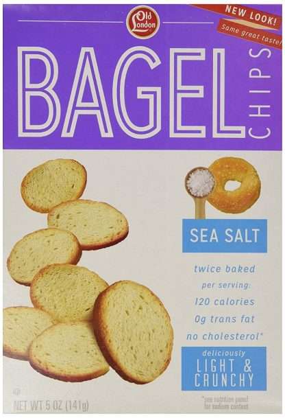 OLD LONDON: Bagel Chip Sea Salt, 5 oz