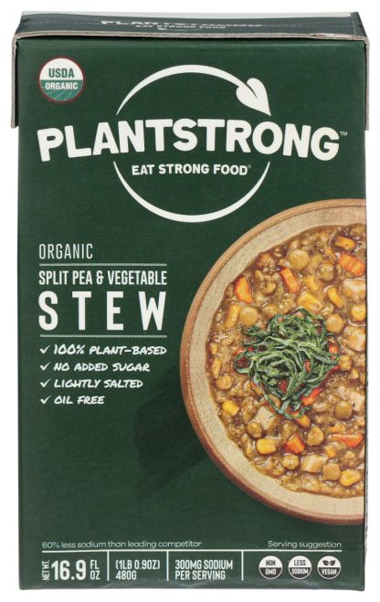 PLANTSTRONG: Stew Split Pea N Vegetbl, 16.9 FL OZ
