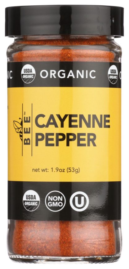 BEE SPICES: Pepper Cayenne Org, 1.9 oz.