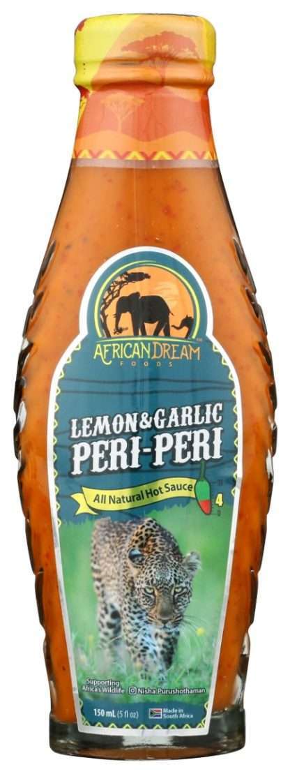 AFRICAN DREAM FOODS: Lemon and Garlic Peri Peri Sauce, 5 FL OZ