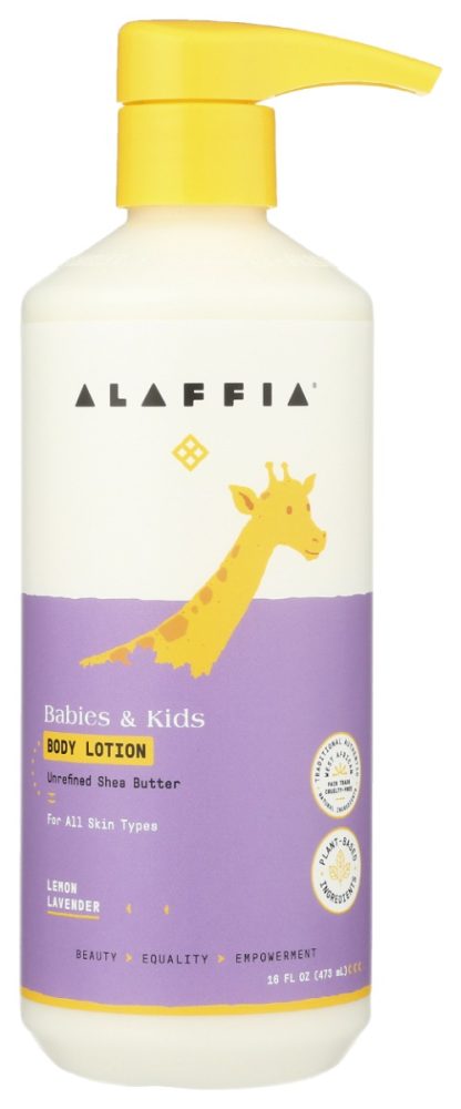 ALAFFIA: Kids Body Lotion Lemon Lavender, 16 FL OZ