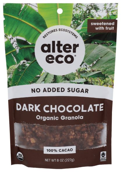 ALTER ECO: Dark Chocolate Organic Granola, 8 oz