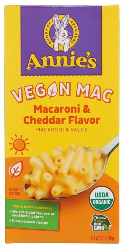 ANNIES HOMEGROWN: Organic Vegan Mac Cheddar Flavor, 6 oz