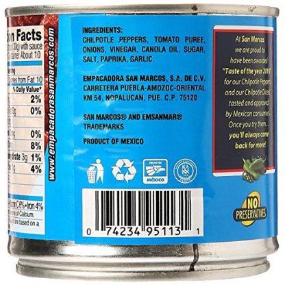 SAN MARCOS: Chipotle Peppers In Adobo Sauce, 11 oz