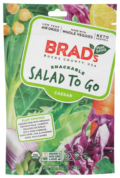 BRADS PLANT BASED: Salad To Go Caesar, 2 oz