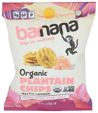 BARNANA: Himalayan Pink Salt Plantain Chips, 2 oz