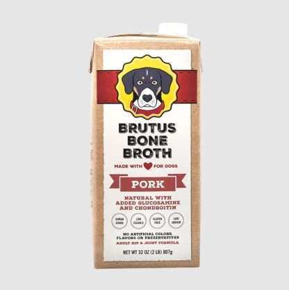 BRUTUS BROTH: Pork Bone Broth For Dogs, 32 oz